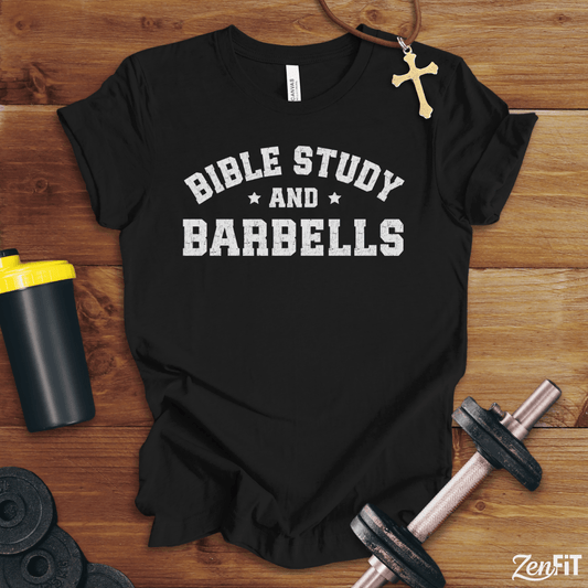 Bible Study and Barbells T-Shirt