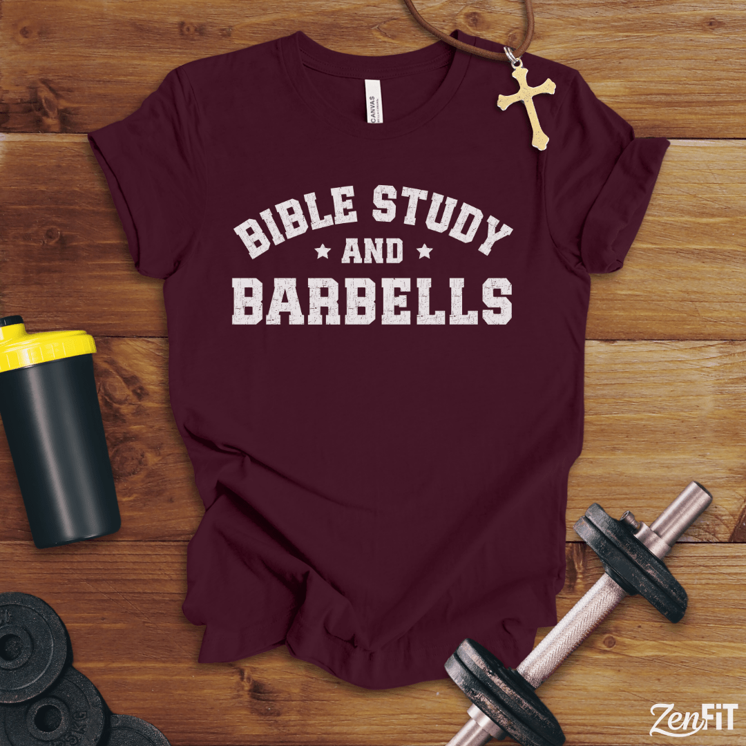 Bible Study and Barbells T-Shirt